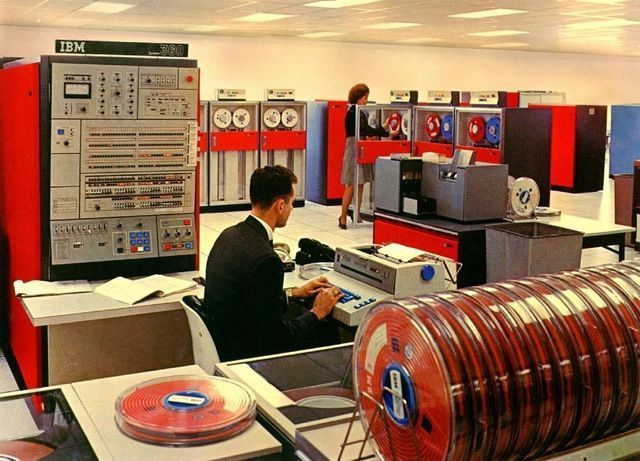 An IBM mainframe in the 1960s.